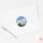 Grappige Cloud Ronde Sticker (Envelop)