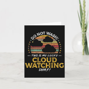 Grappige Cloud Watcher, Weer Liefhebber Quote Grap Kaart