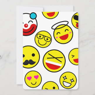 grappige clown emojis kaart