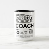 Grappige Coach Handling Informatie Mok (Midden)