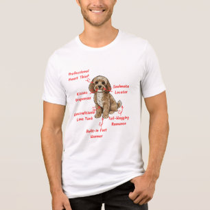 Grappige Cockapoo Anatomie - Unieke Valentijnsdag Tri-Blend Shirt