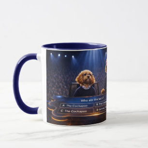 Grappige Cockapoo cadeau mok   Wie heeft de sok op