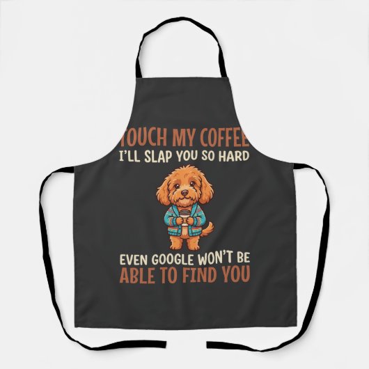 Grappige Cockapoo Coffie Liefhebber Schort (Voorkant)