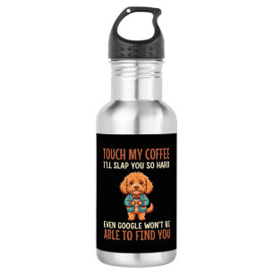 Grappige Cockapoo koffieliefhebber Waterfles