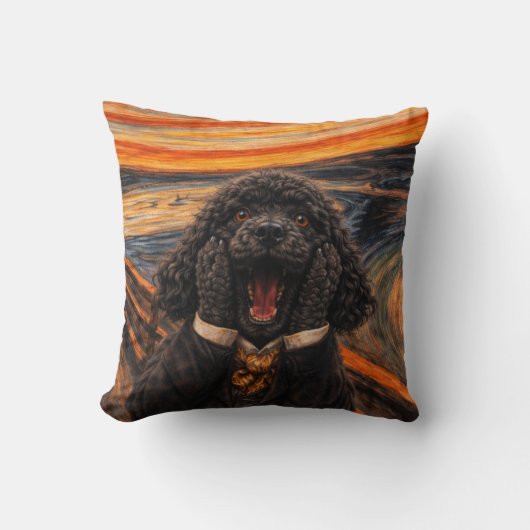 Grappige Cockapoo Kussen | De Schreeuw Honden Kuss (Voorkant)