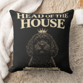 Grappige Cockapoo Vader Cadeau | Hoofd Van Het Hui Kussen (Deken)