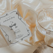 Grappige cocktail minimalistische verjaardagsfeest kaart