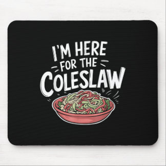 Grappige Coleslaw-voedselliefhebber is hier voor d Muismat