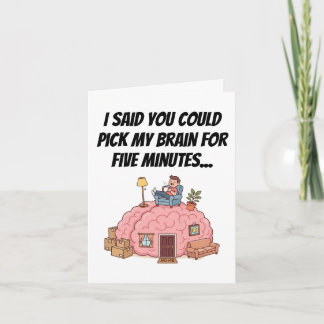 Grappige Collega Bedankt Kies Mijn Brein Humor
