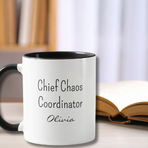 Grappige collega Chief Chaos Coordinator op maat Mok
