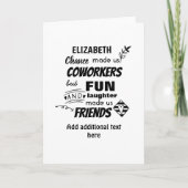 Grappige COLLEGA Die Weggaat Veel Succes Vaarwel V Kaart (Voorkant)