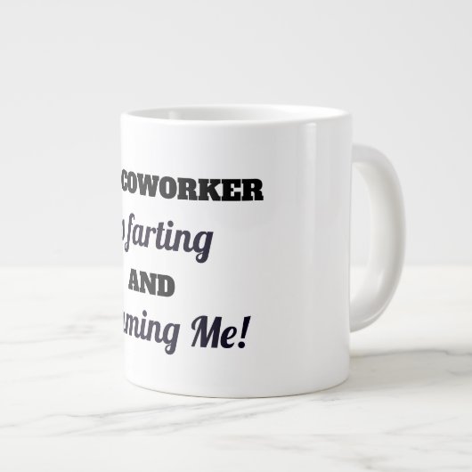 Grappige collega scheten koffie Mok (Voorkant rechts)