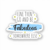 Grappige collega vertrekt, weg voor collega sticker (Voorkant)