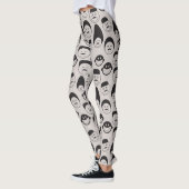 Grappige Comic Faces Leggings (Links)