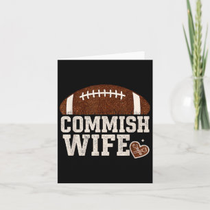Grappige Commish Vrouw Fantasy Football Lieve Leag Kaart
