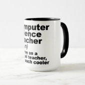 Grappige Computer Science leraar definitie Mok (Voorkant rechts)