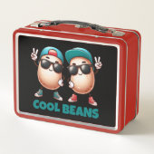 Grappige Cool Beans Draag Petten en Sneakers (Achterkant)