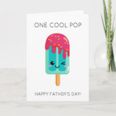 Grappige Cool Pop Pun Vaderdag Kaart (Voorkant)