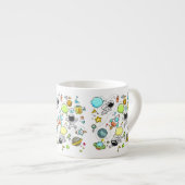 Grappige coole astronaut espresso kop (Voorkant rechts)