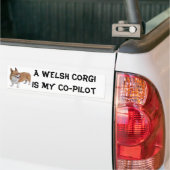 Grappige Corgi Bumpersticker (Op Truck)