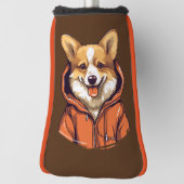 Grappige Corgi Draag Hoodie Golfheadcover (Draai 90)