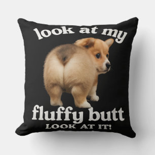Grappige Corgi Kont Humor - Kijk Naar Mijn Fluffig Kussen