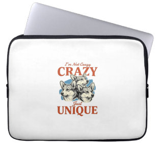 Grappige Corgi Unieke Vintage Gravure T-Shirt Ontw Laptop Sleeve