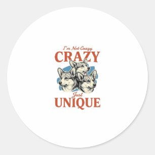 Grappige Corgi Unieke Vintage Gravure T-Shirt Ontw Ronde Sticker