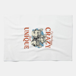Grappige Corgi Unieke Vintage Gravure T-Shirt Ontw Theedoek