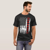 Grappige Cornhole Amerikaanse vlag T-shirt (Voorkant volledig)