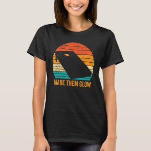 Grappige Cornhole Corn Hole Retro maken ze gloeien T-shirt