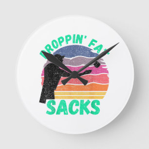 Grappige Cornhole Team Cornhole Accessoires Ronde Klok