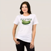 Grappige Courgette Tri-Blend Shirt (Voorkant volledig)
