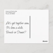 Grappige Covertekst Vogel Foto  Briefkaart (Achterkant)