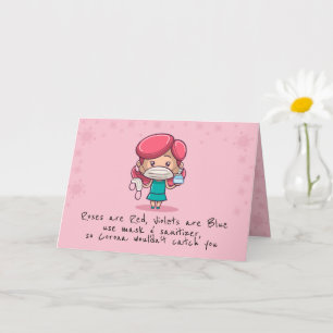 Grappige COVID Valentijnskaart Kaart