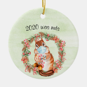 Grappige Covid Wangas 2020 Was noten Keramisch Ornament
