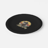 Grappige Cowboy Cat Mashup Meow Howdy Kitten Lover Papieren Bordje (Gekanteld)