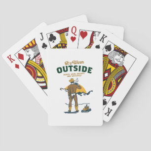 Grappige Cowboy die Whisky Drinkt Pokerkaarten