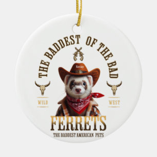 Grappige Cowboy Fret Western Stijl Keramisch Ornament