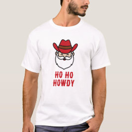 Grappige cowboy santa cowboy grafisch t shirt