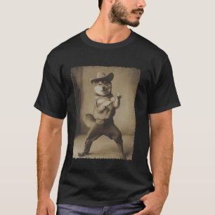 Grappige Cowboy Shiba Inu T-shirt