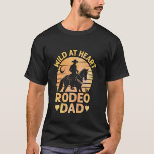 Grappige Cowboy Vader Western Rodeo Vader Stier Ri T-shirt