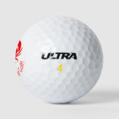 Grappige Crabby Voor Golf Rode Golf Ballen (Logo)