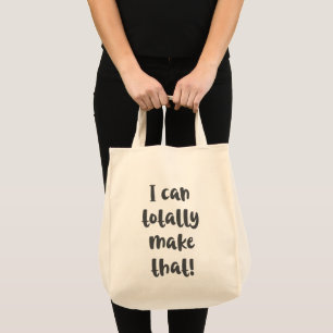 Grappige Crafter en doe-het-zelf zeggende borstel Tote Bag
