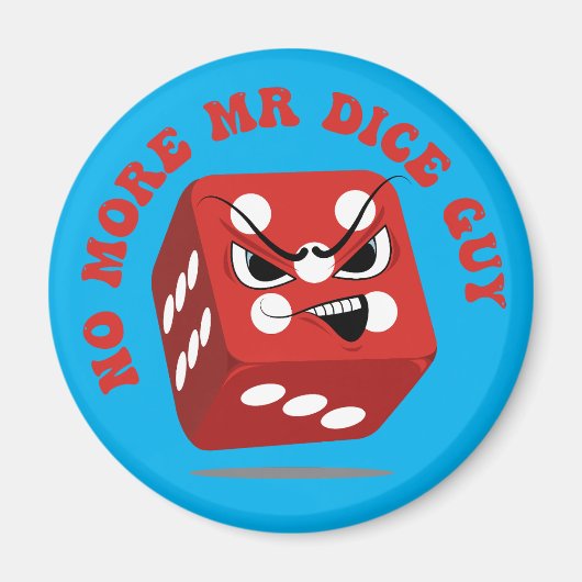 Grappige Craps Spel Rode Dice Casino Pun Magneet (Voorkant)