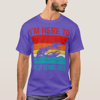 Grappige Crawfish liefhebber hier om wat staart te T-shirt