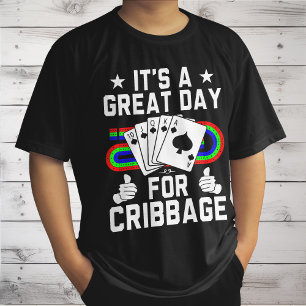 Grappige Cribbage Bord Voor Cribbage Kaartspel Spe T-shirt