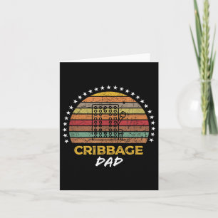 Grappige Cribbage Dad, bordspel Quote Graphic Kaart