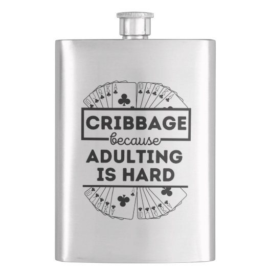 Grappige Cribbage Flacon (Voorkant)
