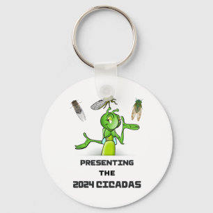 Grappige Cricket Presenterende Cicaden Bugs Insect Sleutelhanger